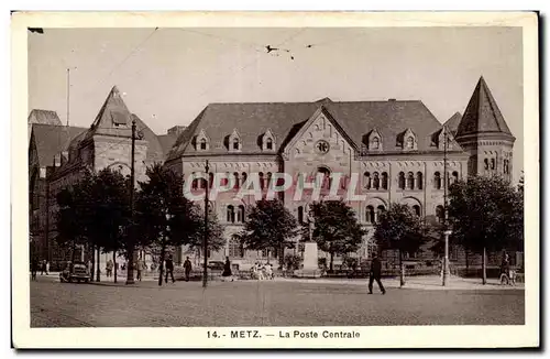 Metz - La Poste Centrale - Ansichtskarte AK