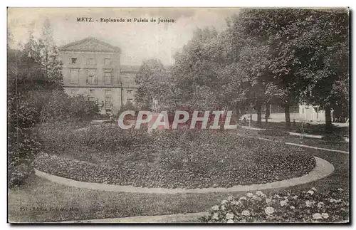 Metz - Esplanade et Palais de Justice - Cartes postales