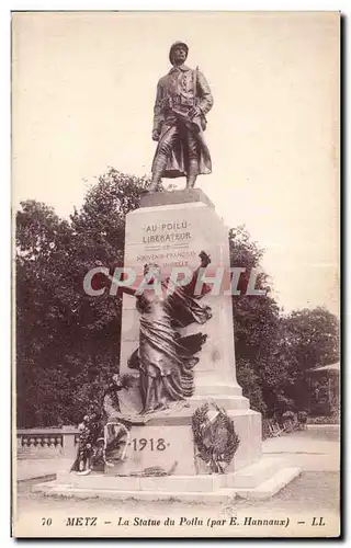 Metz - La Statue du Poilu Militaria - Ansichtskarte AK