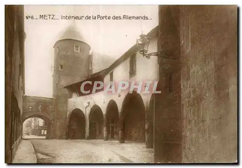 Metz - Interieur de la Porte des Allemands - Ansichtskarte AK