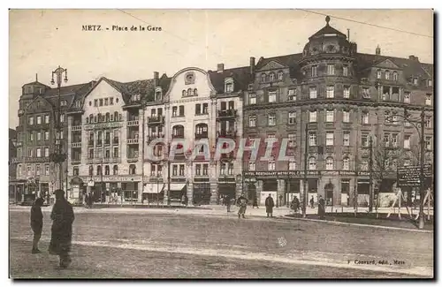 Metz - Place de la Gare - Ansichtskarte AK