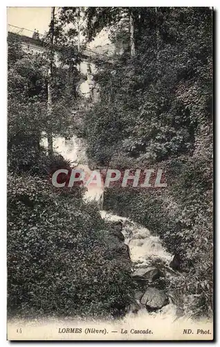 Cartes postales Lormes (Nievre) La Cascade