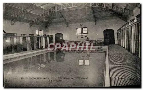 Cartes postales Other St Honore Les Bains Etablissement Thermal Piscine