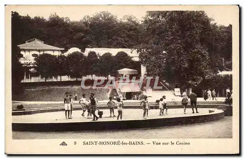 Cartes postales Other Saint Honore Les Bains Vue sur le Casino Enfants