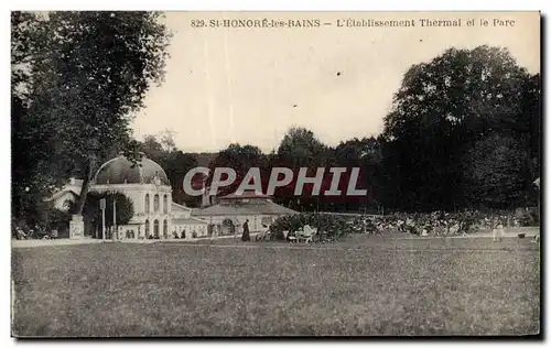 Cartes postales Other Honore les Bains Etablissement Thermal et le parc