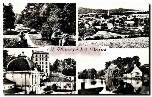Cartes postales Other Saint Honore Les Bains Le Parc Vue Generale Etablissement Thermal Etang du Seu