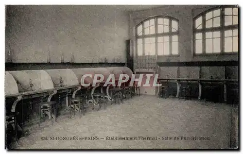 Cartes postales Saint Honore les Bains Etablissement Thermal Salle de Pulverisation