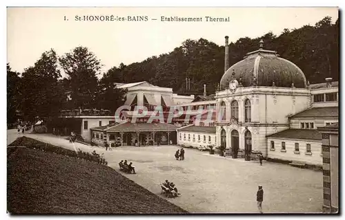 Cartes postales St Honore les Bains Etablissement Thermal