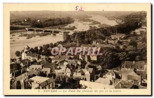 Nevers - Le Pont du Chemin de Fer et la Loire - Cartes postales