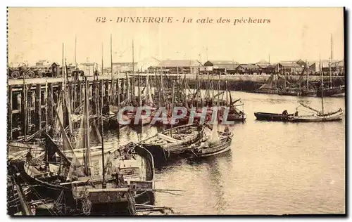 Dunkerque - La Cale des Pecheurs Bateaux - Ansichtskarte AK