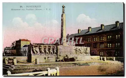 Dunkerque - Monument aux Fusilliers Marins - Ansichtskarte AK