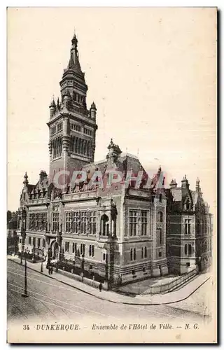 Dunkerque - Ensemble de l Hotel de Ville - Cartes postales