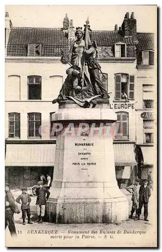 Dunkerque - Monument des Enfants - Ansichtskarte AK