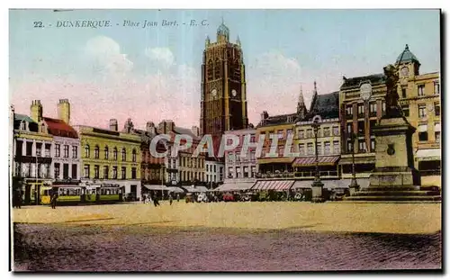 Cartes postales Dunkerque Place Jean Bart