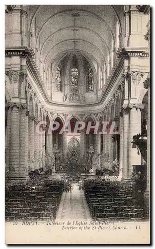 Ansichtskarte AK Douai Interiur de I Eglise Saint Pierre Interior of the St Pierre Church