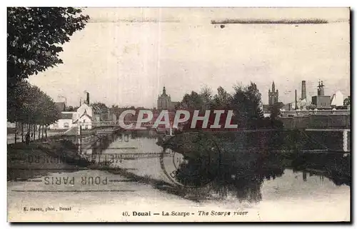 Cartes postales Douai La Scarpe The Scarpe river