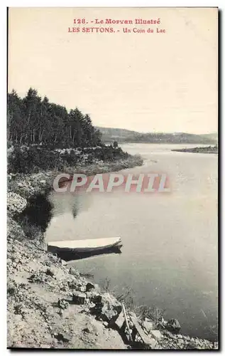 Cartes postales Le Morvan Illustre Les settons Un Coin du Lac