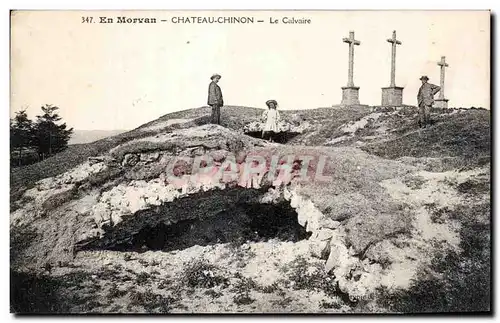 Cartes postales En Morvan Chateau chinon Le Calvaire