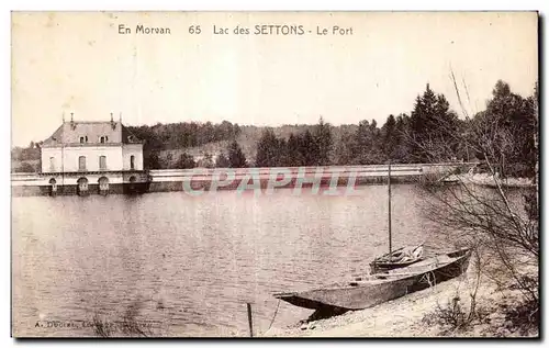 Ansichtskarte AK En Morvan Lac des Settons Le Port