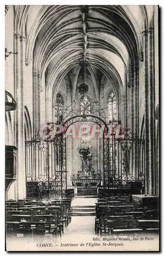 Cartes postales Cosne Interieur de I Eglise st-Jacques