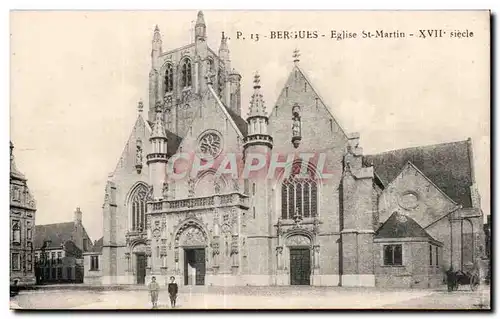 Bergues - Eglise Saint Martin - Ansichtskarte AK