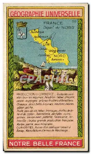Image Nord - Geographie Universelle - Carte -