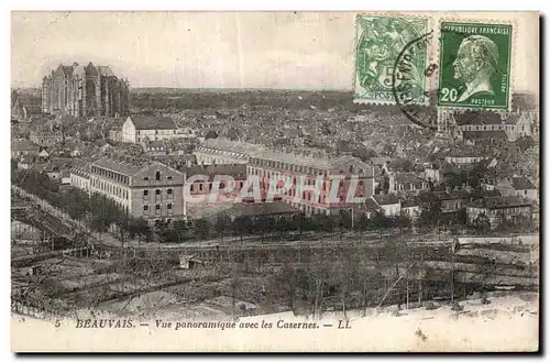 Beauvais - Vue Panoramique avec les Casernes - Ansichtskarte AK Militaria