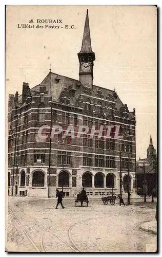 Cartes postales Roubaix L Hotel des Postes