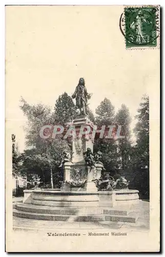 Cartes postales Valenciennes Monument Watteau