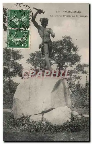 Cartes postales Valenciennes La Statue De Brennus par H Gauquie