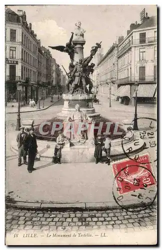 Cartes postales Lille Le Monument de Testelin Enfants