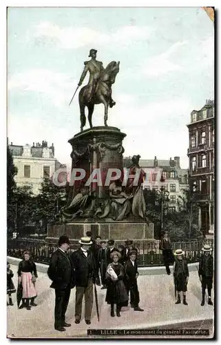 Ansichtskarte AK Lille Le monument du general Faidherbe