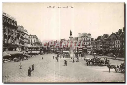 Cartes postales Lille La Grande Place