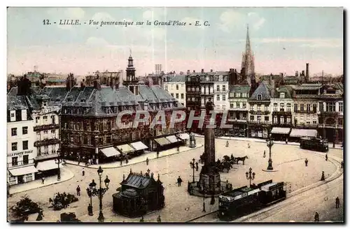 Cartes postales LilleVue panoramique sur la Grand Place