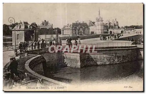 Cartes postales Chateau de Chantilly L Entree