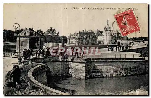 Cartes postales Chateau de Chantilly L entree