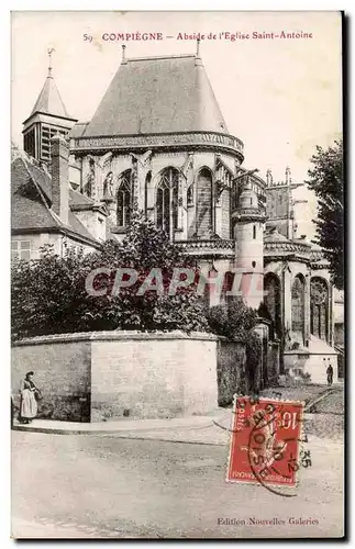 Ansichtskarte AK Compiegne Abside de I Eglise Saint Antoine