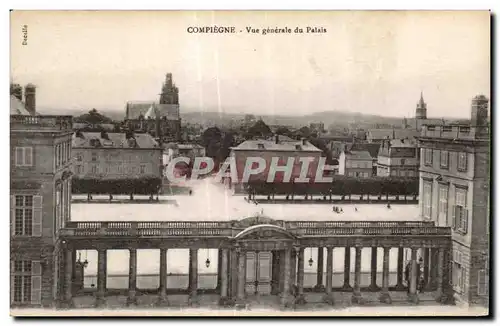 Cartes postales Compiegne Vue Generale du Palais