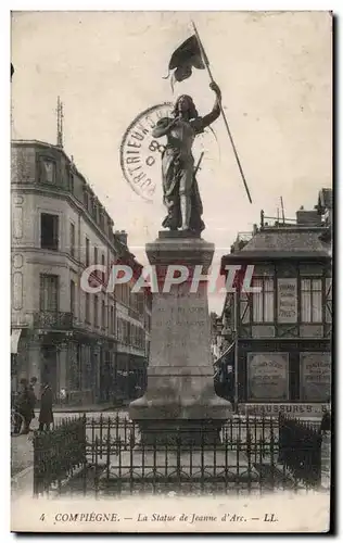 Ansichtskarte AK Compiegne La Statue de Jeanne d Arc