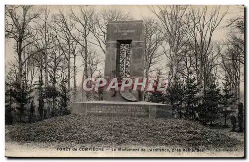 Ansichtskarte AK Compiegne Foret de Compiegne le Monument de l Armistice pres Rethondes Eagle Aigle