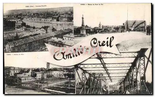 Cartes postales Creil Entree du pont de Fer