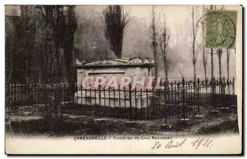 Cartes postales Ermenonville Tombeau de JJ Rousseau