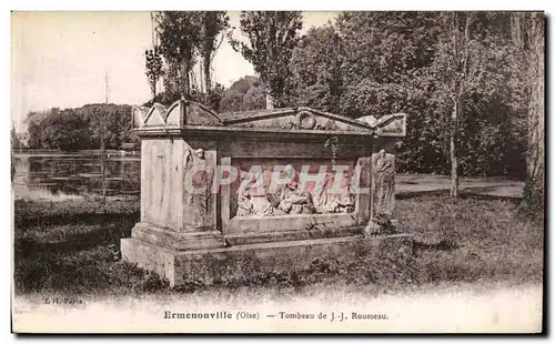 Ansichtskarte AK Ermenonville (Oise) Tombeau de JJ Rousseau