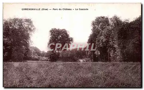 Cartes postales Ermenonville (oise) Parc du Chateau La Cascade