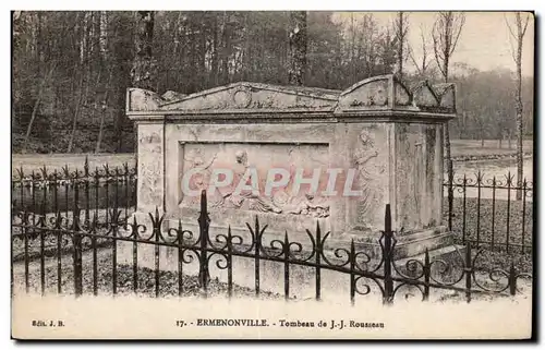 Cartes postales Ermenonville Tombeau de JJ Rousseau