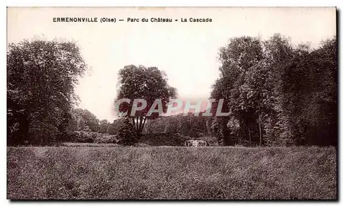 Cartes postales Ermenonville (Oise) Parc du Chateau La Cascade