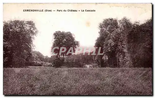 Cartes postales Ermenonville (Oise) Parc du Chateau La Cascade