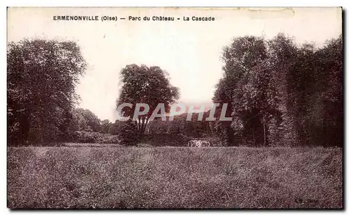 Cartes postales Ermenonville (Oise) PArc du Chateau La Cascade