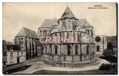 Cartes postales Noyon Abside de la Cathedrale