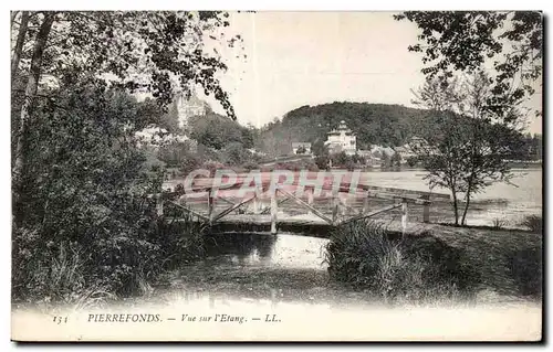 Cartes postales Pierrefonds Vue sur I Etang